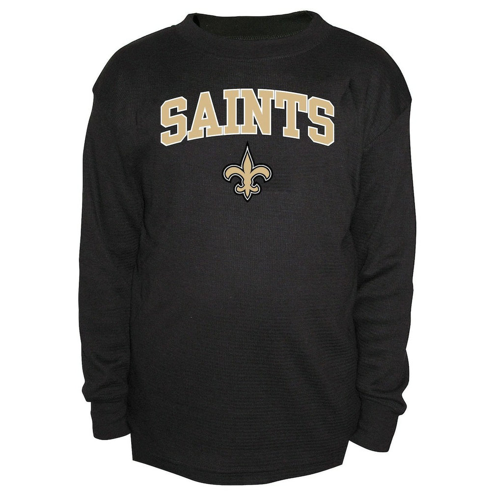 New Orleans Saints Fanatics Big & Tall Thermal Long Sleeve Crew Neck T-Shirt