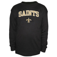 New Orleans Saints Fanatics Big & Tall Thermal Long Sleeve Crew Neck T-Shirt