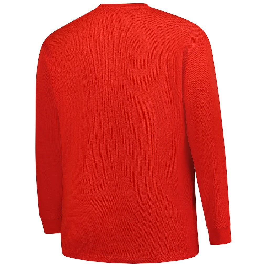 Houston Texans Fanatics Big & Tall Throwback Thermal Long Sleeve T-Shirt