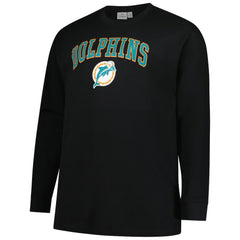 Miami Dolphins Fanatics Big & Tall Throwback Thermal Long Sleeve T-Shirt