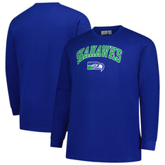 Seattle Seahawks Fanatics Big & Tall Throwback Thermal Long Sleeve T-Shirt