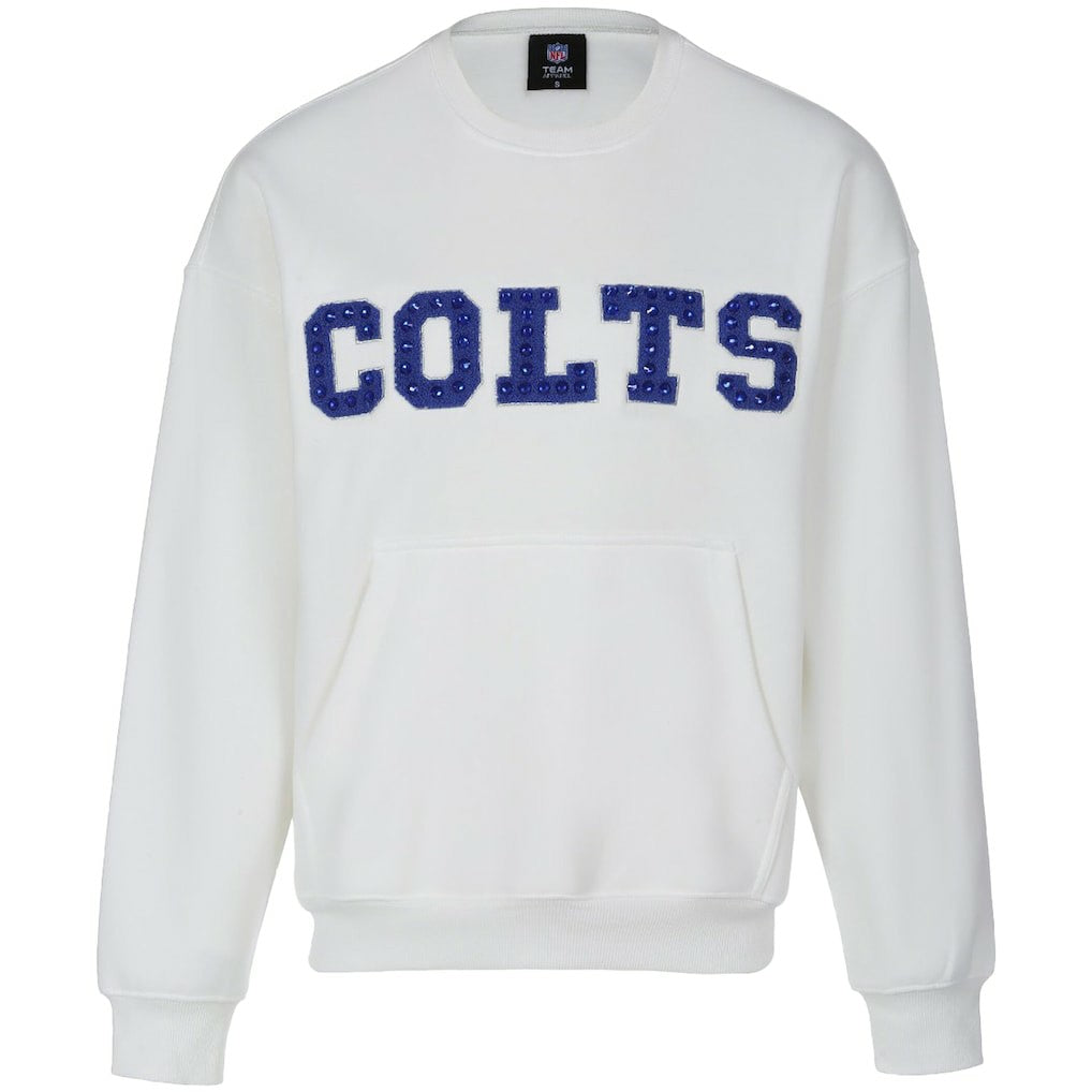 Indianapolis Colts  Cuce Women's Chenille Jeweled Sweatshirt