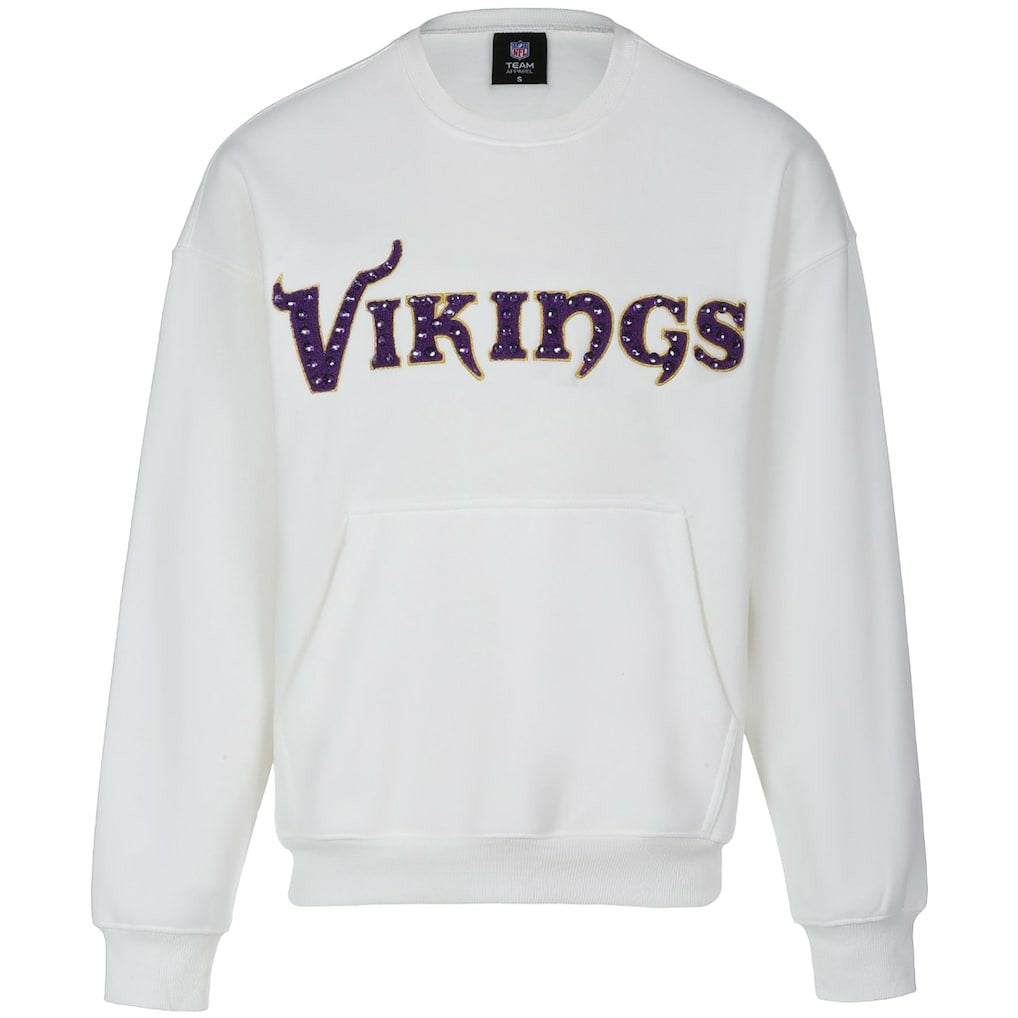 Minnesota Vikings  Cuce Women's Chenille Jeweled Sweatshirt