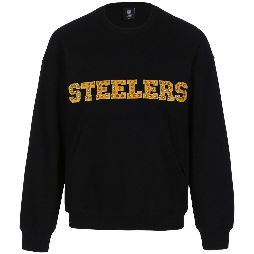 Pittsburgh Steelers  Cuce Women's Chenille Jeweled Sweatshirt
