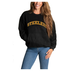 Pittsburgh Steelers  Cuce Women's Chenille Jeweled Sweatshirt