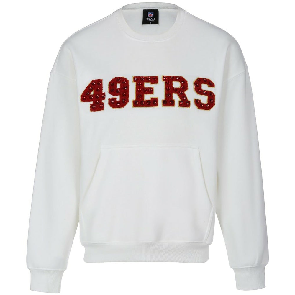 San Francisco 49ers  Cuce Women's Chenille Jeweled Sweatshirt
