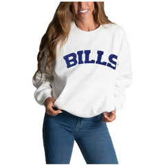 Buffalo Bills  Cuce Women's Chenille Jeweled Sweatshirt