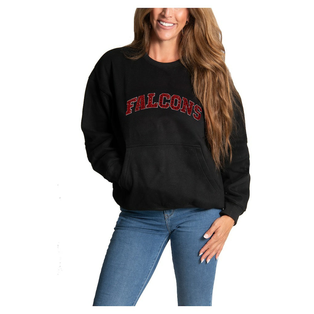 Atlanta Falcons  Cuce Women's Chenille Jeweled Sweatshirt