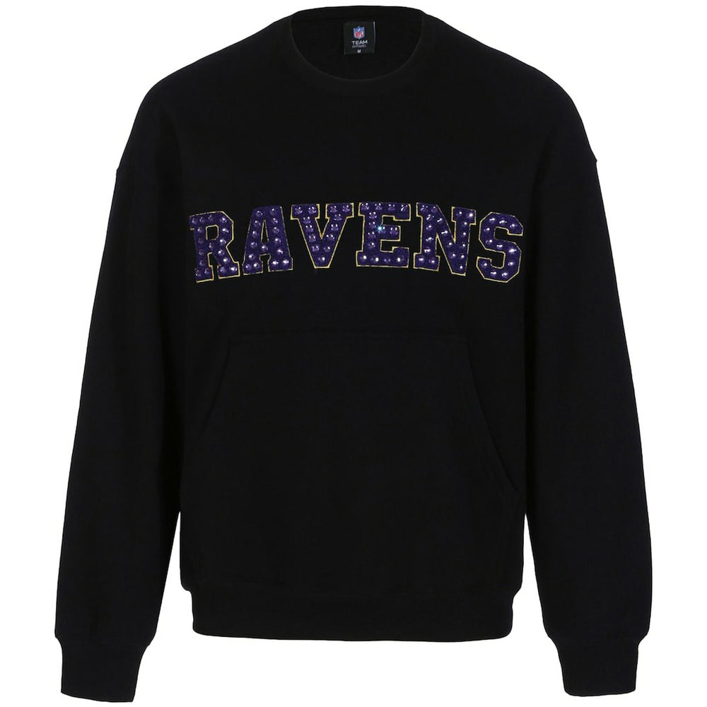 Baltimore Ravens  Cuce Women's Chenille Jeweled Sweatshirt