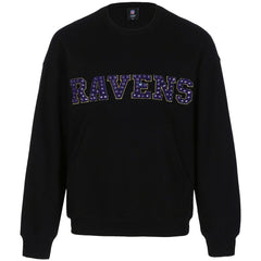 Baltimore Ravens  Cuce Women's Chenille Jeweled Sweatshirt