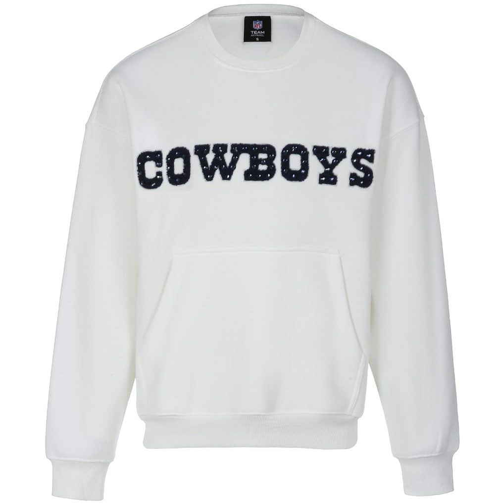 Dallas Cowboys  Cuce Women's Chenille Jeweled Sweatshirt