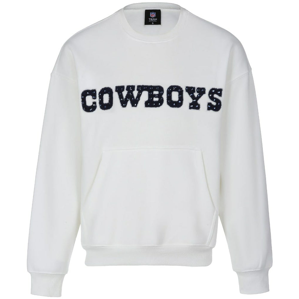 Dallas Cowboys  Cuce Women's Chenille Jeweled Sweatshirt