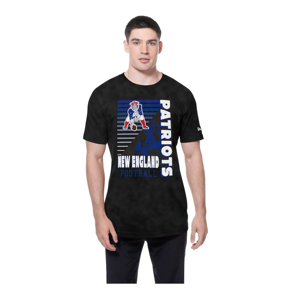 New England Patriots New Era Retro Logo Enzyme Washed Oversized T-Shirt