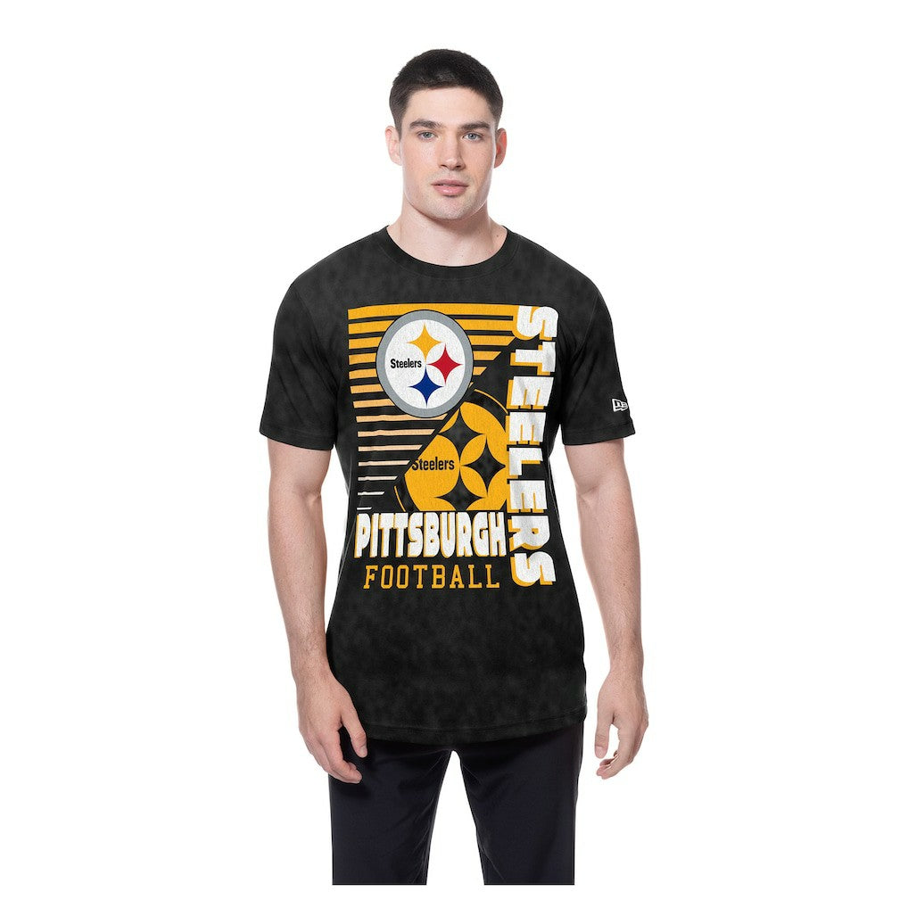 Pittsburgh Steelers New Era Enzyme Washed Oversized T-Shirt