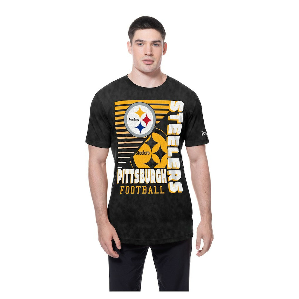 Pittsburgh Steelers New Era Enzyme Washed Oversized T-Shirt