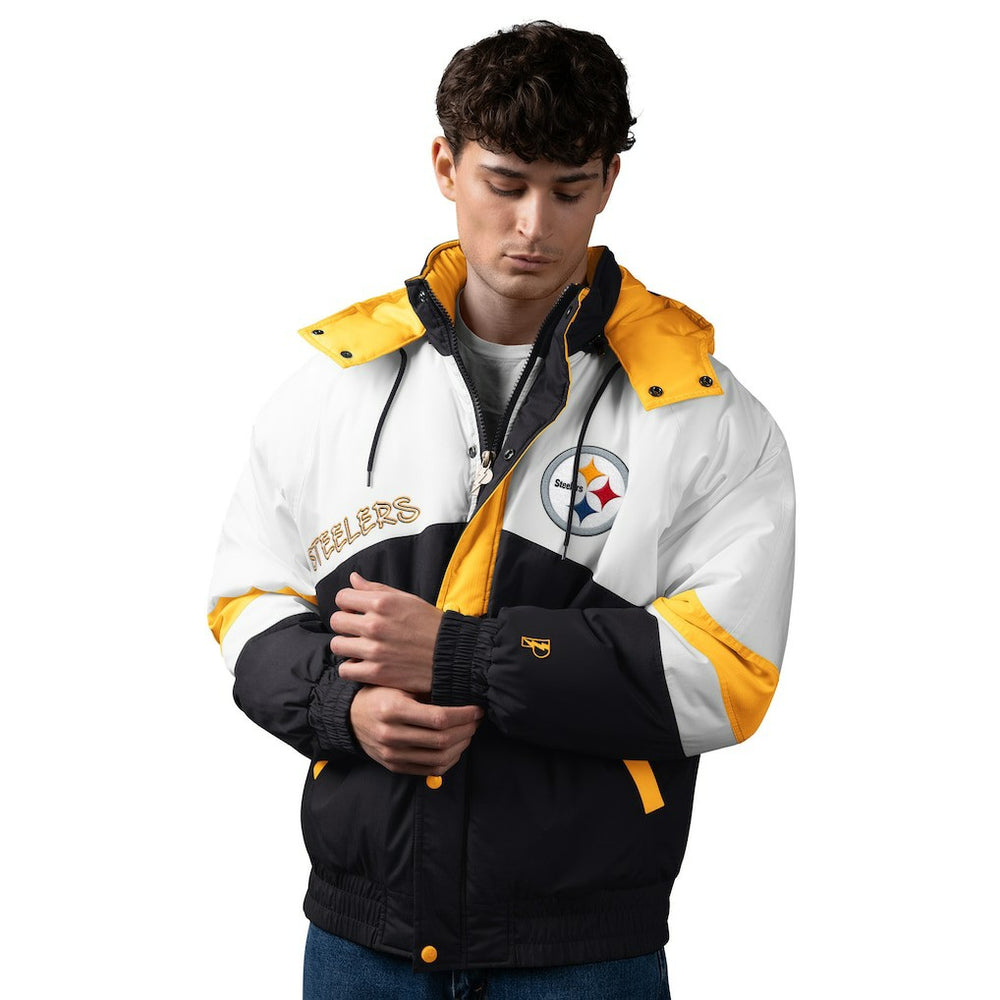 Pittsburgh Steelers  Pro Player Shoulder To Shoulder Polyfill Full-Zip Hooded Jacket