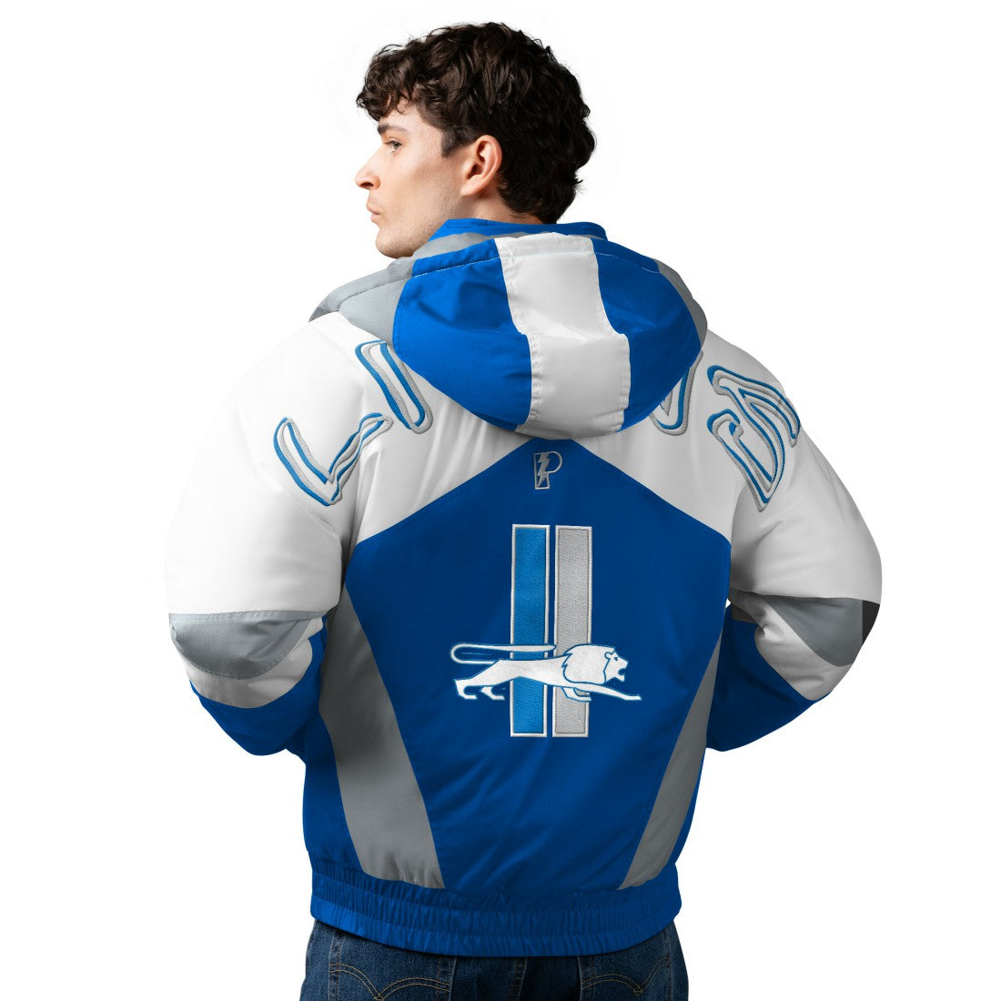 Detroit Lions  Pro Player Shoulder To Shoulder Polyfill Full-Zip Hooded Jacket
