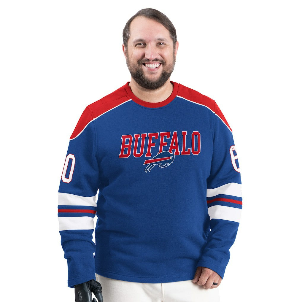 Buffalo Bills  G-III Sports by Carl Banks Adaptive Lord Stanley Crewneck Sweatshirt