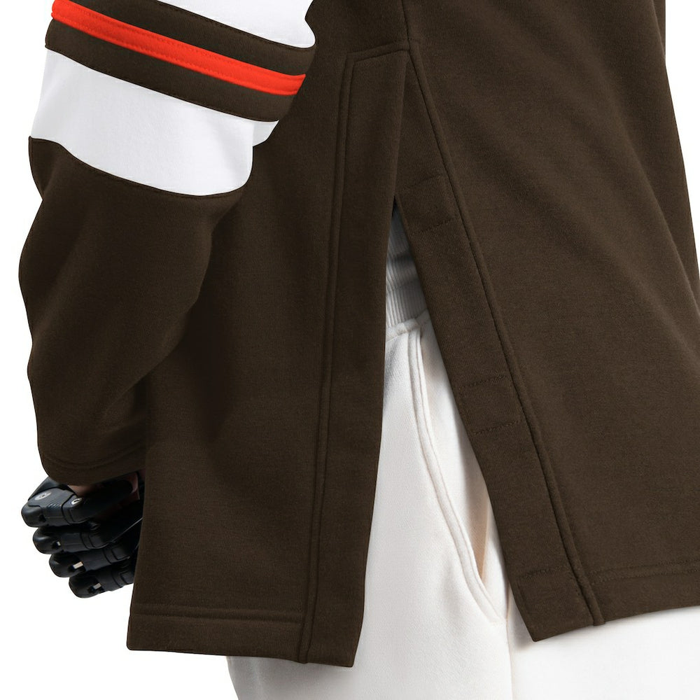 Cleveland Browns  G-III Sports by Carl Banks Adaptive Lord Stanley Crewneck Sweatshirt