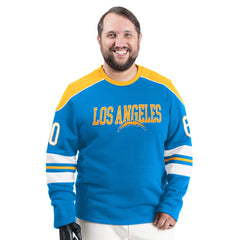 Los Angeles Chargers  G-III Sports by Carl Banks Adaptive Lord Stanley Crewneck Sweatshirt
