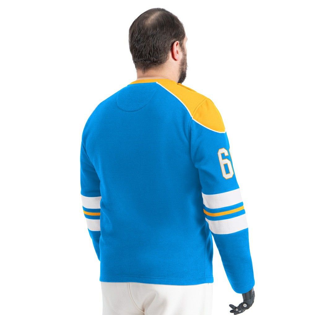 Los Angeles Chargers  G-III Sports by Carl Banks Adaptive Lord Stanley Crewneck Sweatshirt