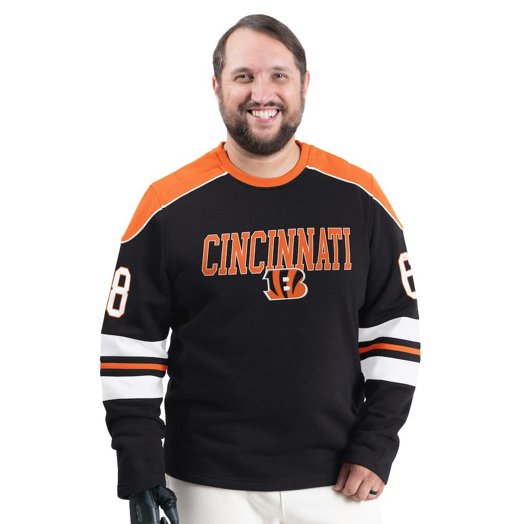 Cincinnati Bengals  G-III Sports by Carl Banks Adaptive Lord Stanley Crewneck Sweatshirt