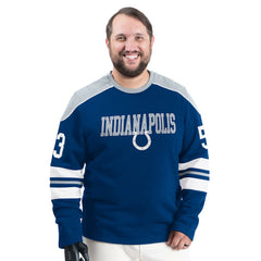 Indianapolis Colts  G-III Sports by Carl Banks Adaptive Lord Stanley Crewneck Sweatshirt