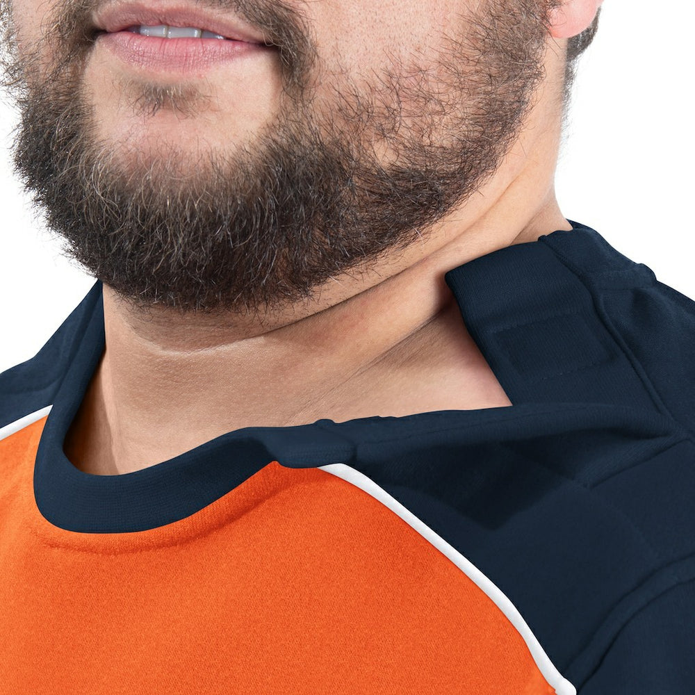 Denver Broncos  G-III Sports by Carl Banks Adaptive Lord Stanley Crewneck Sweatshirt