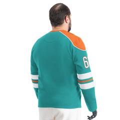 Miami Dolphins  G-III Sports by Carl Banks Adaptive Lord Stanley Crewneck Sweatshirt