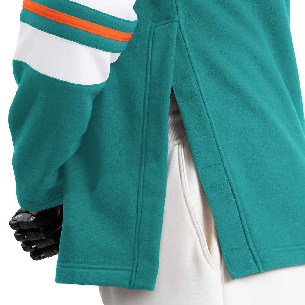 Miami Dolphins  G-III Sports by Carl Banks Adaptive Lord Stanley Crewneck Sweatshirt