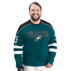 Philadelphia Eagles  G-III Sports by Carl Banks Adaptive Lord Stanley Crewneck Sweatshirt