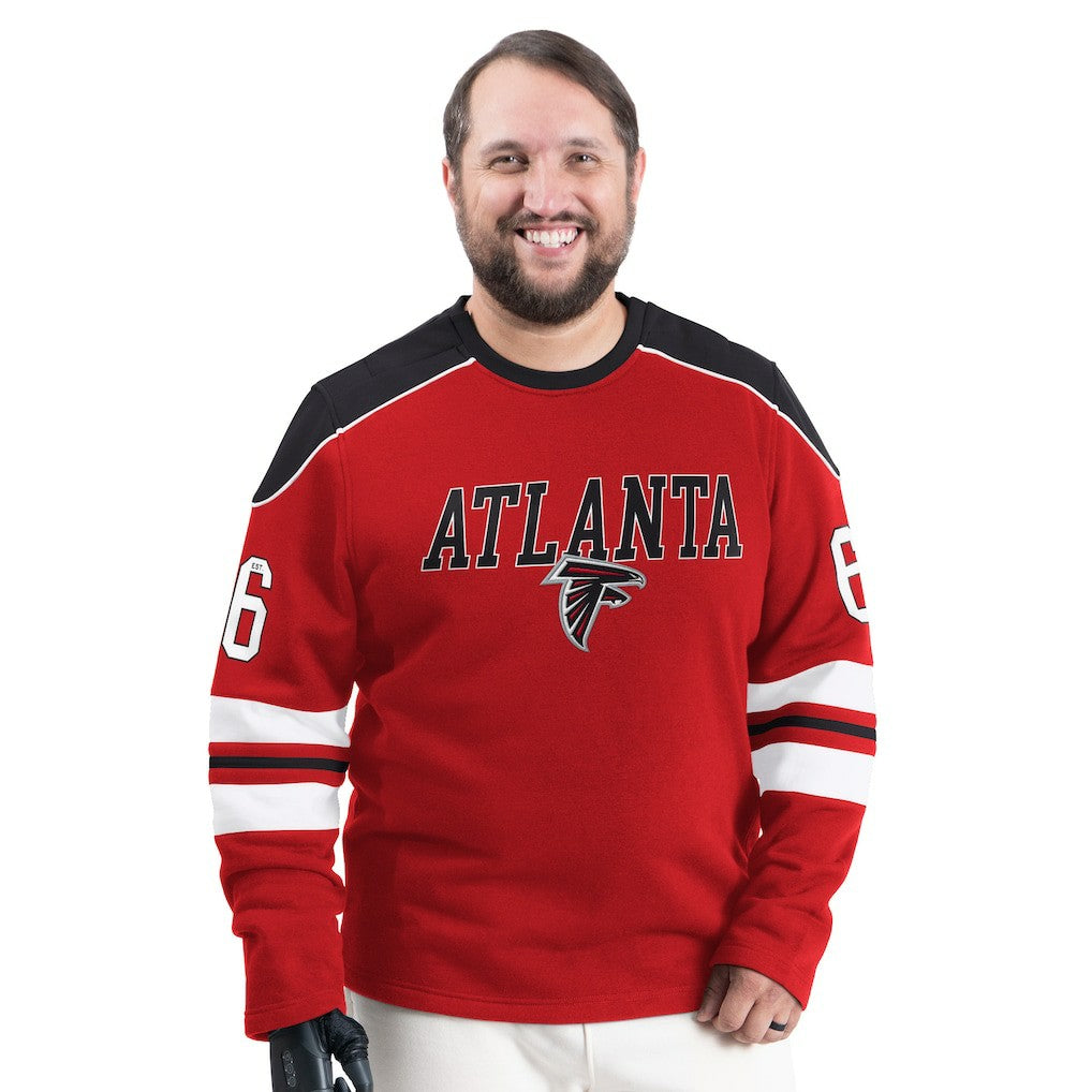 Atlanta Falcons  G-III Sports by Carl Banks Adaptive Lord Stanley Crewneck Sweatshirt