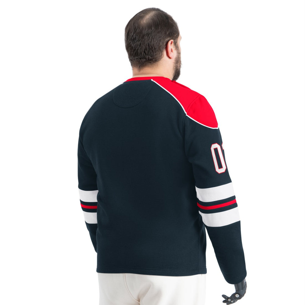 Houston Texans  G-III Sports by Carl Banks Adaptive Lord Stanley Crewneck Sweatshirt