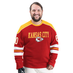 Kansas City Chiefs  G-III Sports by Carl Banks Adaptive Lord Stanley Crewneck Sweatshirt