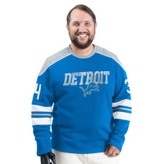 Detroit Lions  G-III Sports by Carl Banks Adaptive Lord Stanley Crewneck Sweatshirt