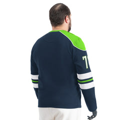 Seattle Seahawks  G-III Sports by Carl Banks Adaptive Lord Stanley Crewneck Sweatshirt