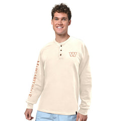 Washington Commanders  Margaritaville Five O'Clock Henley Long Sleeve T-Shirt