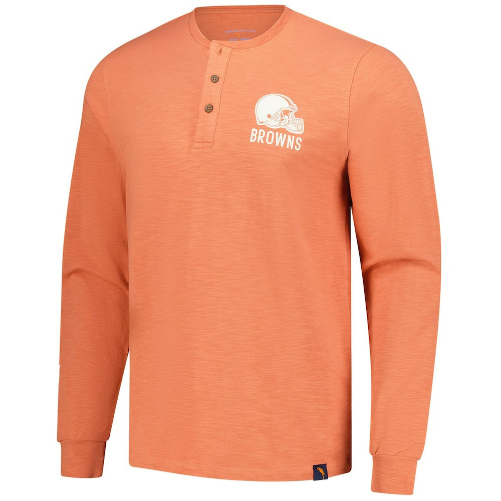Cleveland Browns  Margaritaville Five O'Clock Henley Long Sleeve T-Shirt