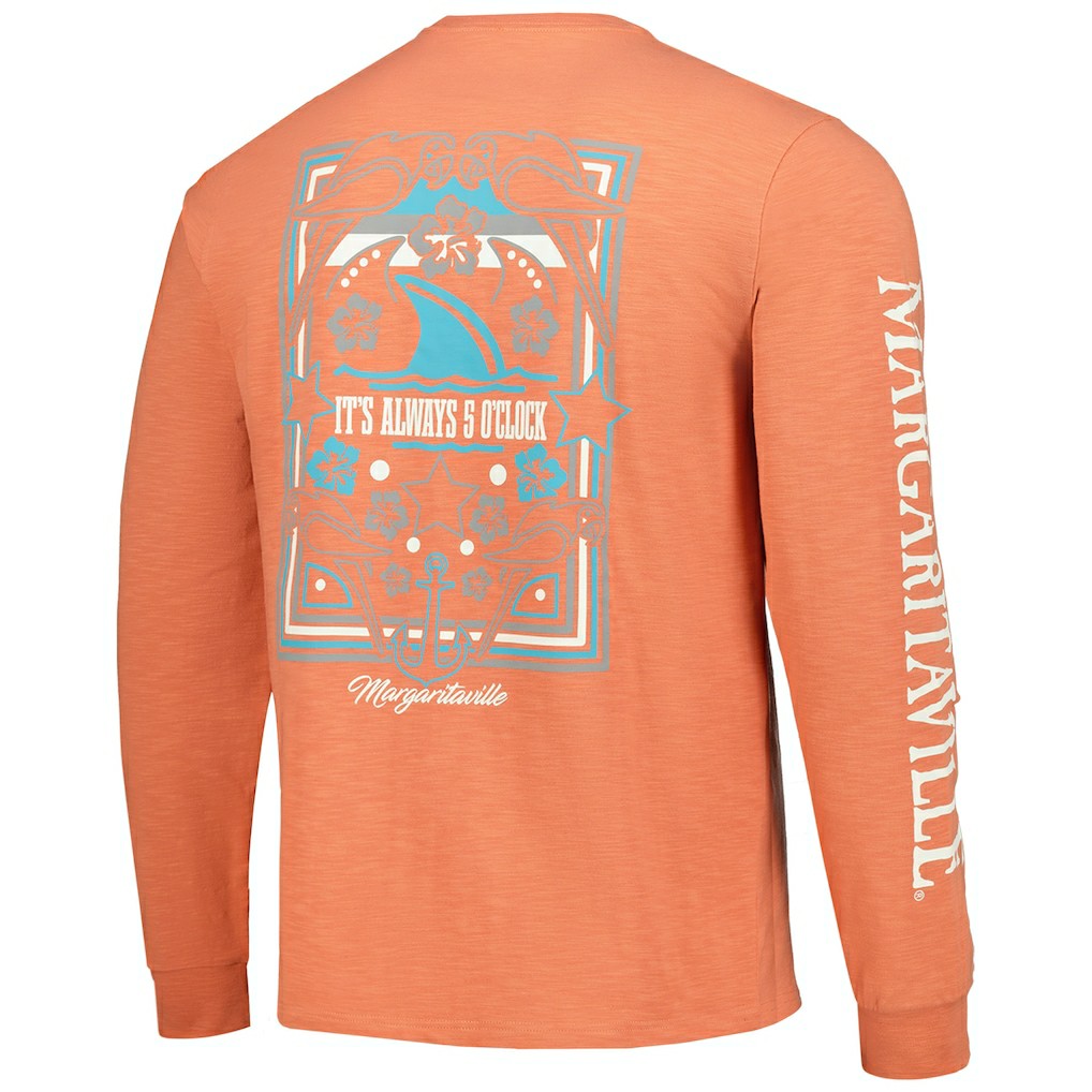 Cleveland Browns  Margaritaville Five O'Clock Henley Long Sleeve T-Shirt