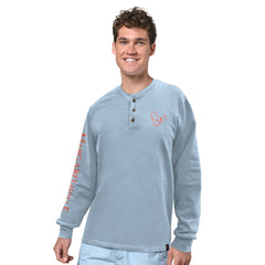 Houston Texans  Margaritaville Five O'Clock Henley Long Sleeve T-Shirt