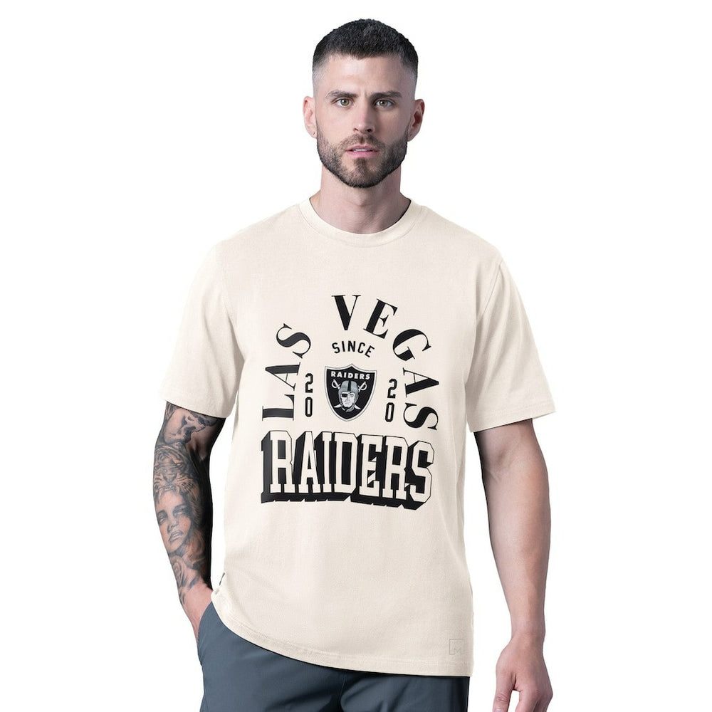 Las Vegas Raiders  MSX by Michael Strahan Whiteout Vintage T-Shirt