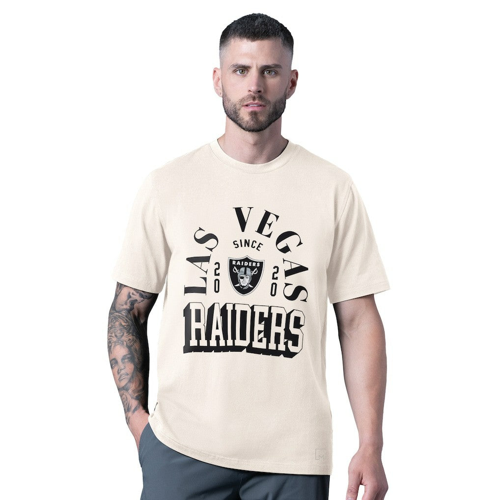 Las Vegas Raiders  MSX by Michael Strahan Whiteout Vintage T-Shirt
