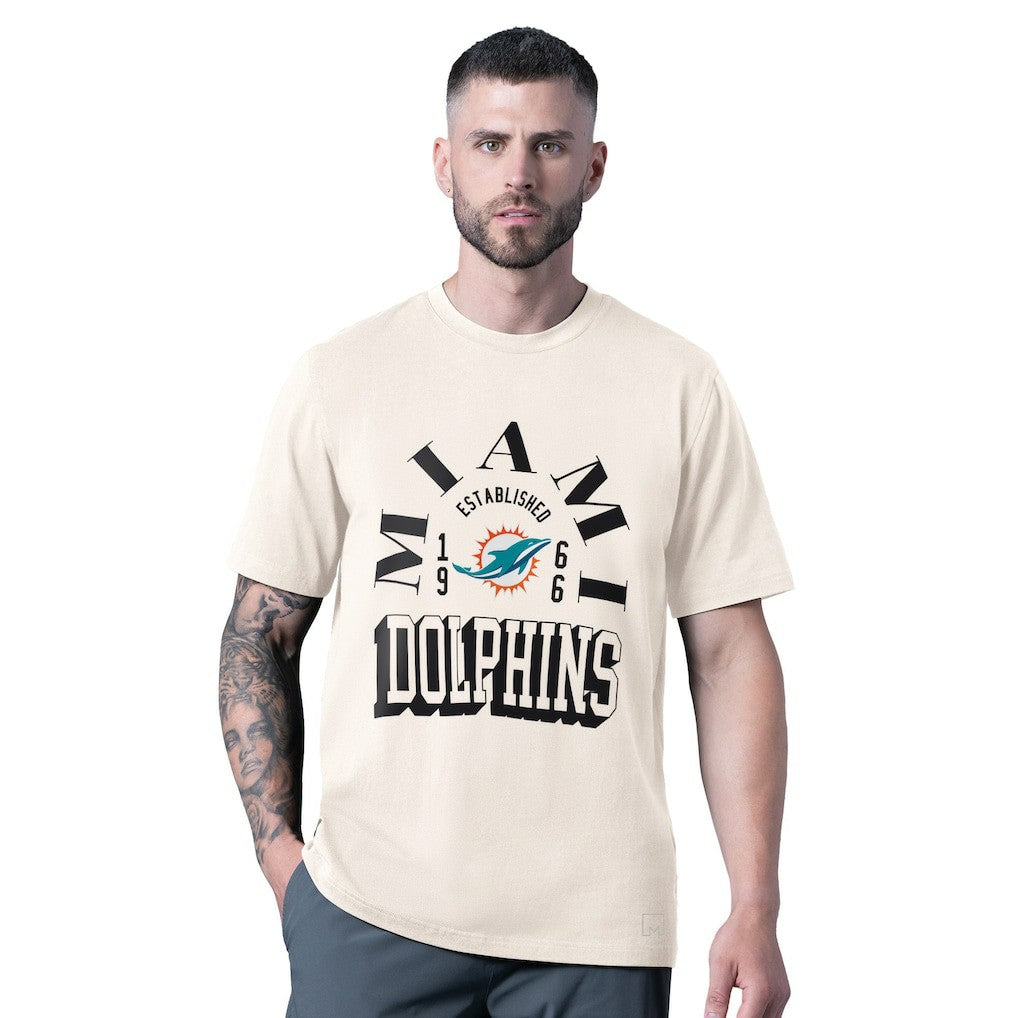 Miami Dolphins  MSX by Michael Strahan Whiteout Vintage T-Shirt