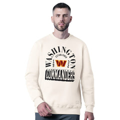 Washington Commanders  MSX by Michael Strahan Whiteout Tri-Blend Sweatshirt
