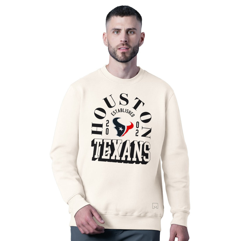 Houston Texans  MSX by Michael Strahan Whiteout Tri-Blend Sweatshirt