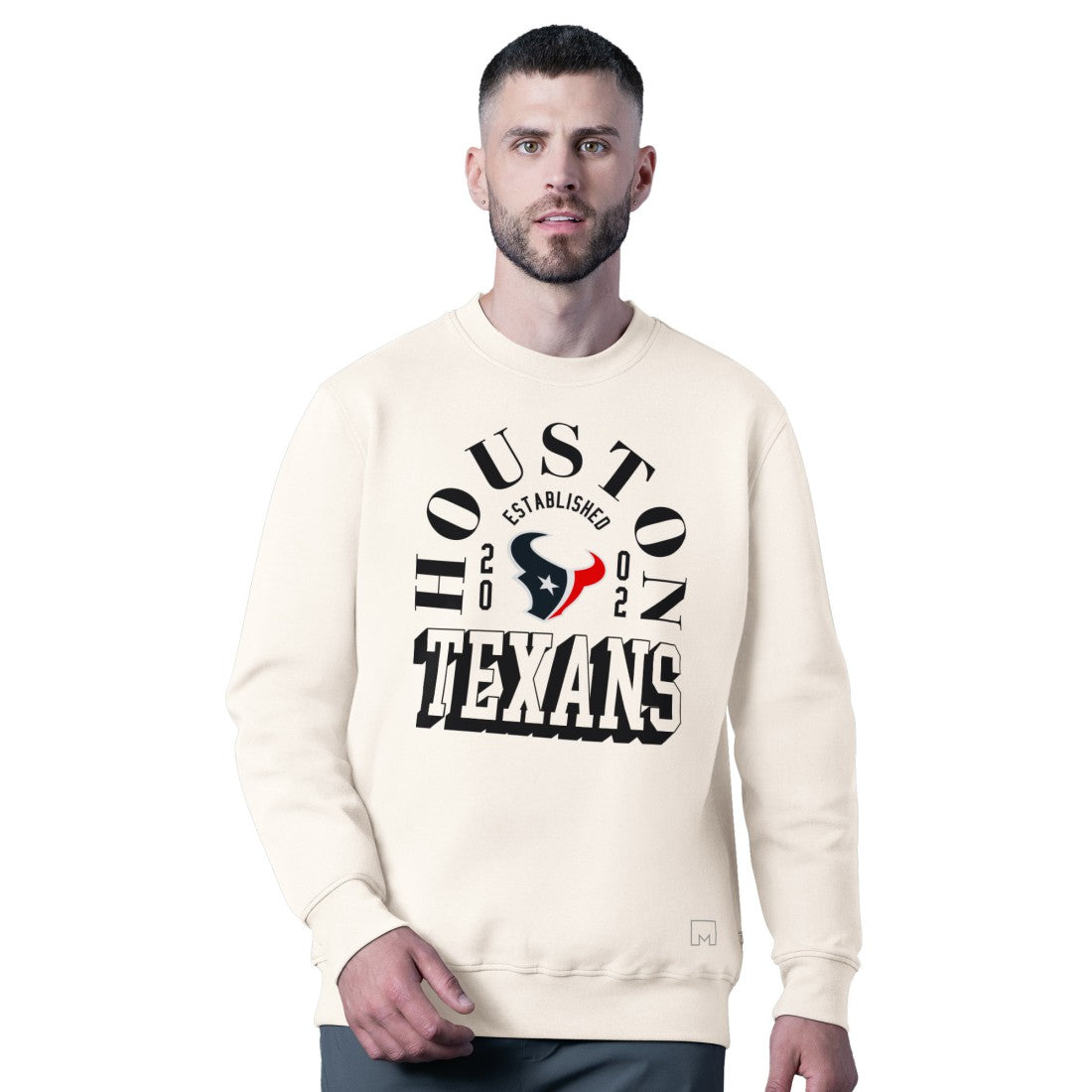 Houston Texans  MSX by Michael Strahan Whiteout Tri-Blend Sweatshirt