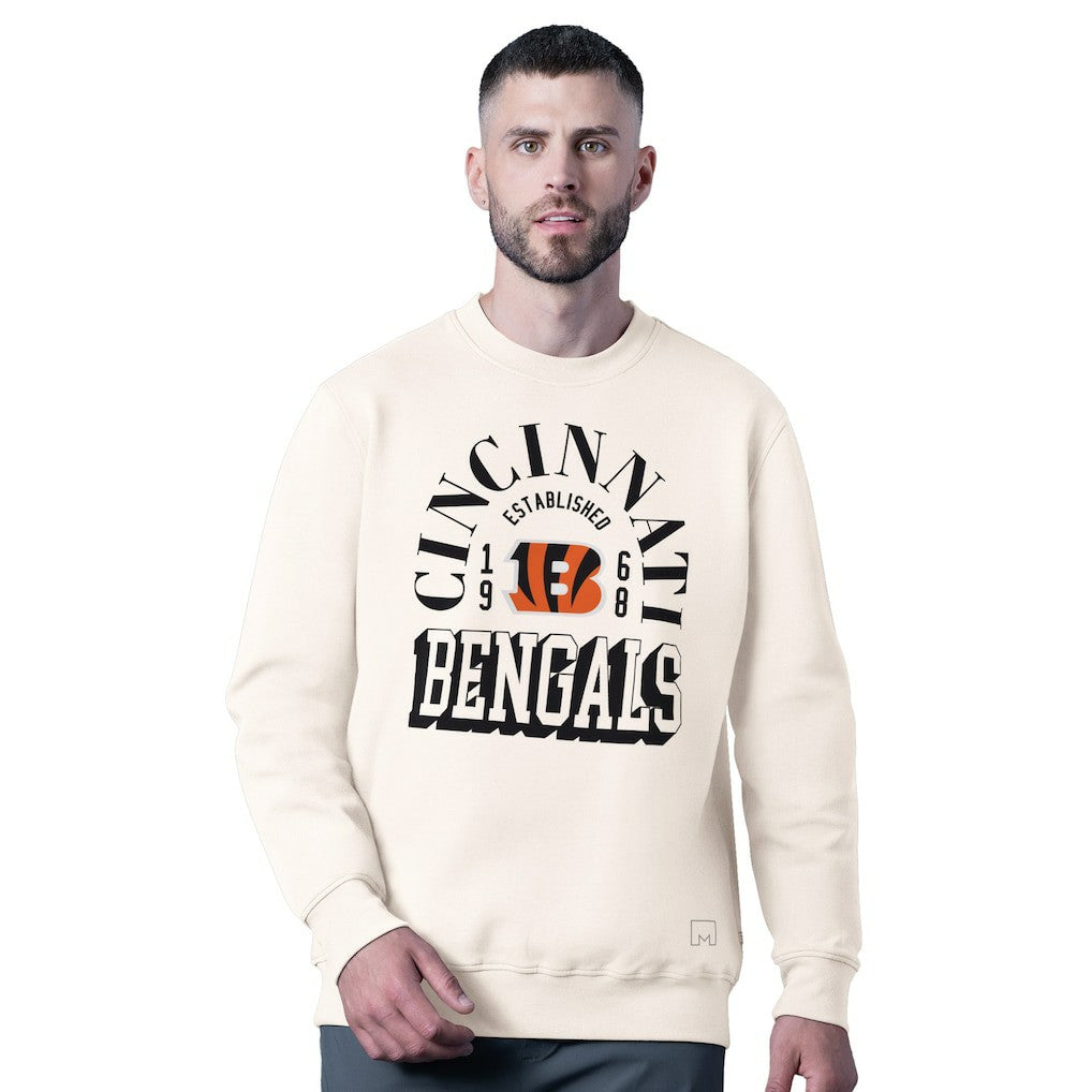 Cincinnati Bengals  MSX by Michael Strahan Whiteout Tri-Blend Sweatshirt