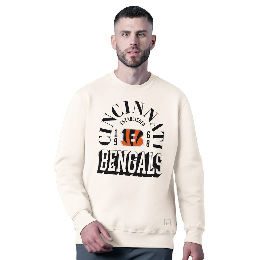 Cincinnati Bengals  MSX by Michael Strahan Whiteout Tri-Blend Sweatshirt