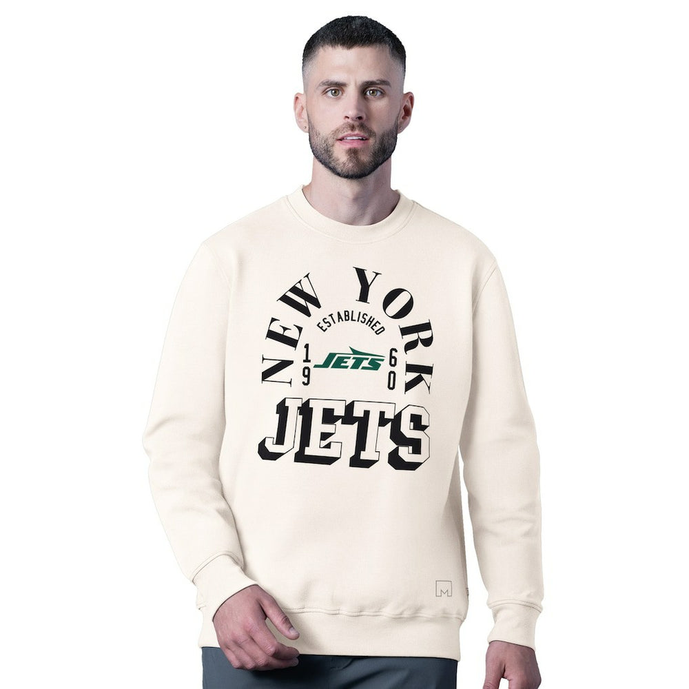 New York Jets  MSX by Michael Strahan Whiteout Tri-Blend Sweatshirt