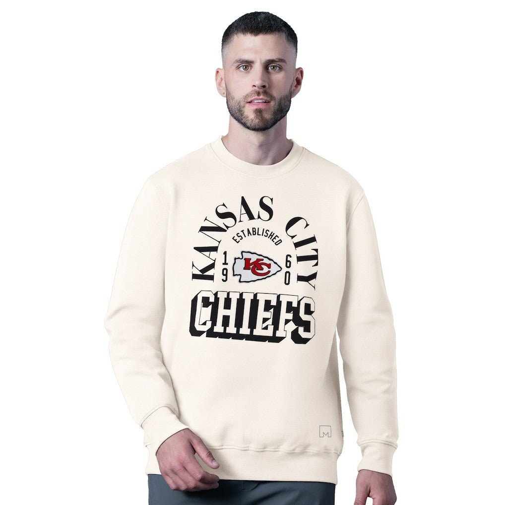 Kansas City Chiefs  MSX by Michael Strahan Whiteout Tri-Blend Sweatshirt